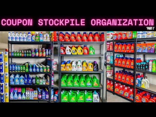 Super Satisfying Coupon Stockpile Organization | Part 1 | Garage Organizing, Cleaning, Decluttering!