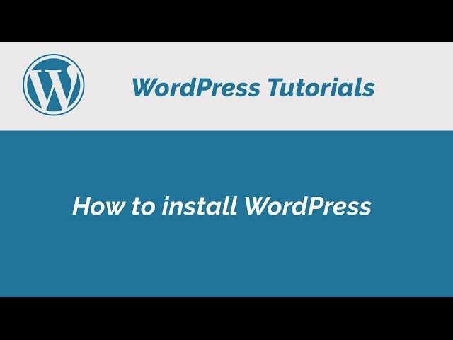 How to install wordpress on localhost