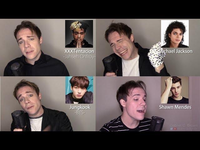 ONE GUY, 54 VOICES (With Music!) Drake, TØP, P!ATD, Puth, MCR, Queen - Famous Singer Impressions