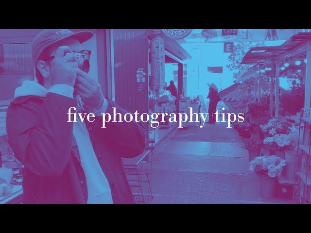 5 photography tips I wish I had known as a beginner
