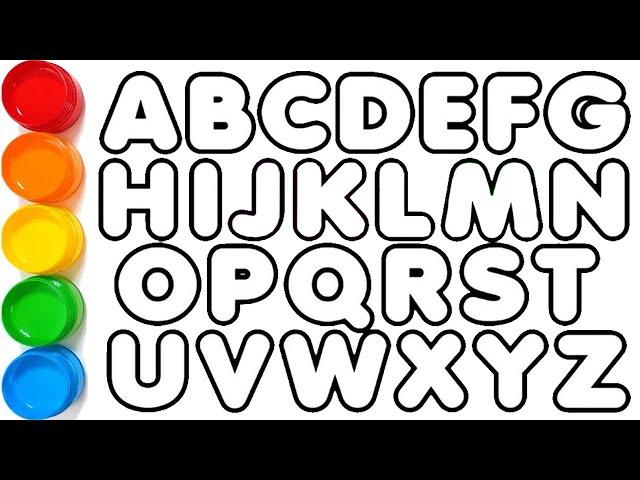 ABCDEFGHIJKLMNOPQRSTUVWXYZ, Easy Draw and Paint Alphabet A to Z, KS ART