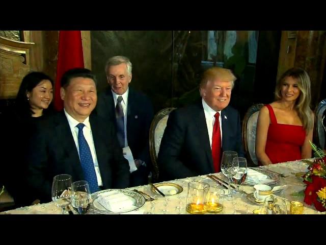 President Trump At Mar-A-Lago Dinner Table With Chinese President Xi Jinping (FNN)