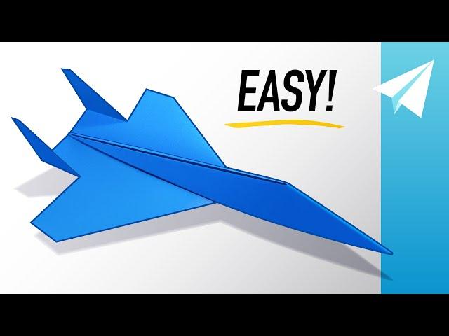 How to Make an EASY SU-57 Paper Jet that Flies REALLY Well! — Paper Airplane Tutorial