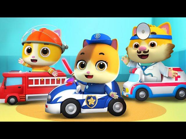 Baby Learns Vehicles with Daddy | Police Car | Colors Song | Kids Song | Mimi and Daddy