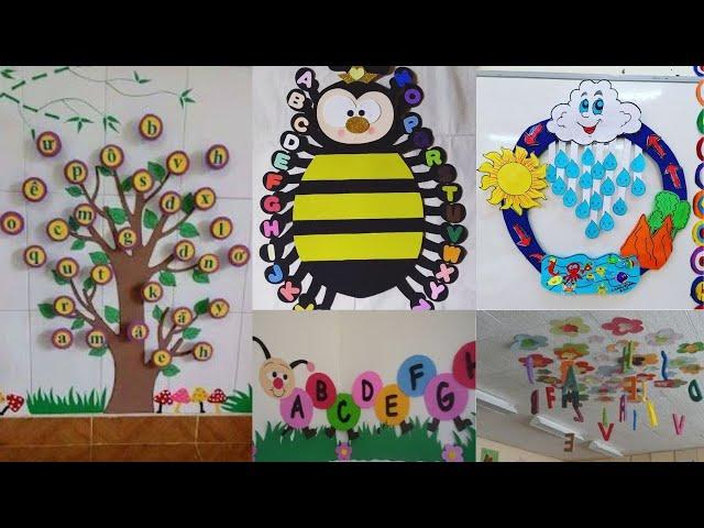 Preschool Alphabet decoration ideas/DIY Alphabet decoration/Classroom alphabet decoration activities