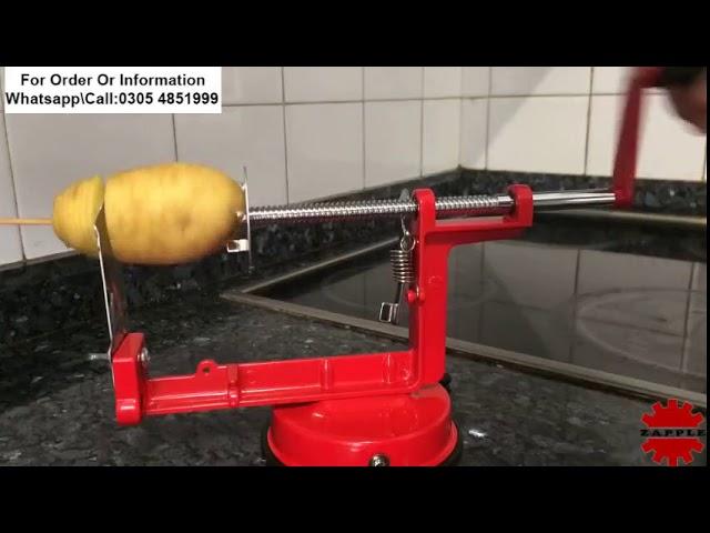 Stainless Steel Spiral Potato Cutter Slicer Tornado Potato Spiral Peeler Machine