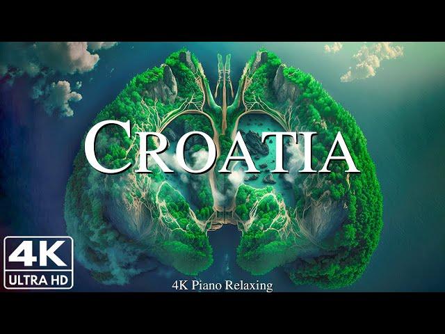 FLYING OVER CROATIA 4K UHD - Relaxing Music Along With Beautiful Nature Videos - 4K Video HD