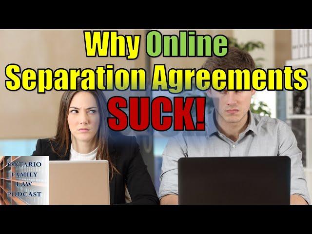 Online Separation Agreements Can Have Many Critical Legal Errors