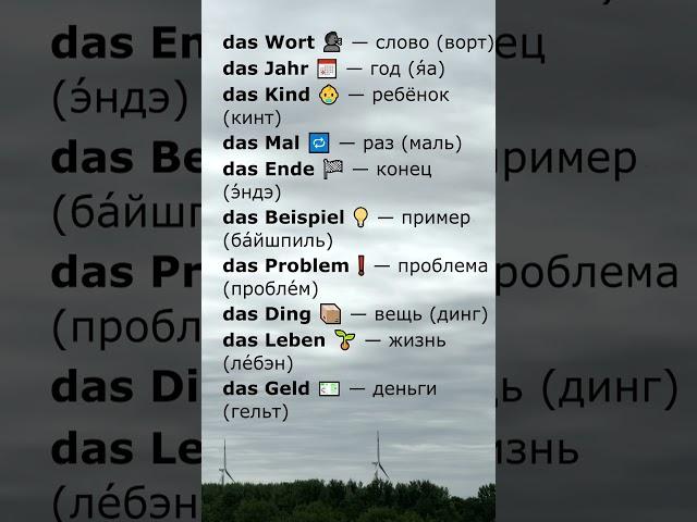 10 слов с das, которые должен знать новичок | Слова с das [1/10]