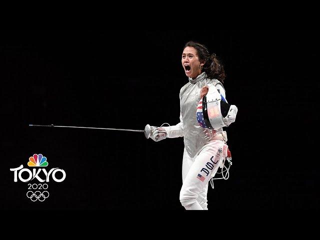 Lee Kiefer wins USA's first-ever gold medal in individual foil | Tokyo Olympics | NBC Sports