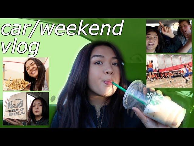 CAR/WEEKEND VLOG (Food, Music, Volleyball, Driving) | maiphammy