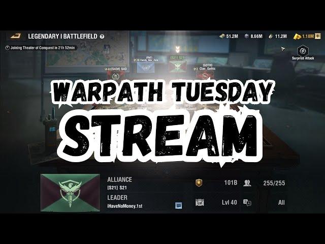 Warpath 10.4 - Thursday stream: Let's rework my officer training together