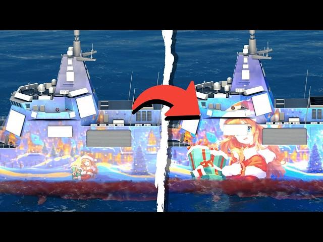 "Winter Charm" camo has been updated! Modern Warships camouflage comparison