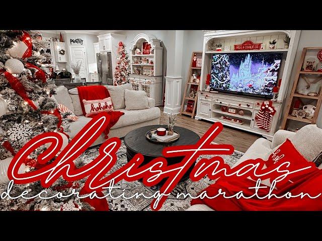 CHRISTMAS DECORATING MARATHON | CHRISTMAS DECOR IDEAS 2023 | CHRISTMAS DECORATIONS 2023