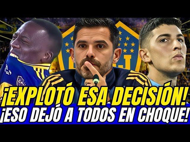 EXPLOTÓ ESA BOMBA! ¡GRAN DECISIÓN ANUNCIADA! ¡ESO NADIE LO ESPERABA! NOTICIAS DE BOCA JUNIORS HOY