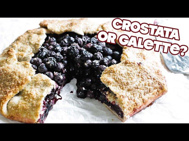 Homemade Blueberry Crostata Recipe (Galette) + Homemade Whipped Cream