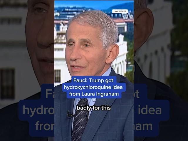 Fauci: Trump got Covid 'miracle cure' idea from Laura Ingraham