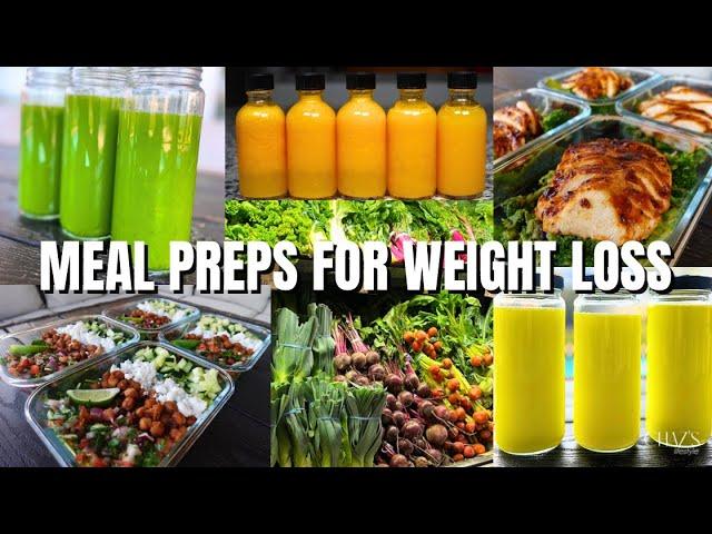 MEAL PREP FOR WEIGHT LOSS | KETO FRIENDLY MEAL IDEAS | DETOX JUICE FOR WEIGHT LOSS