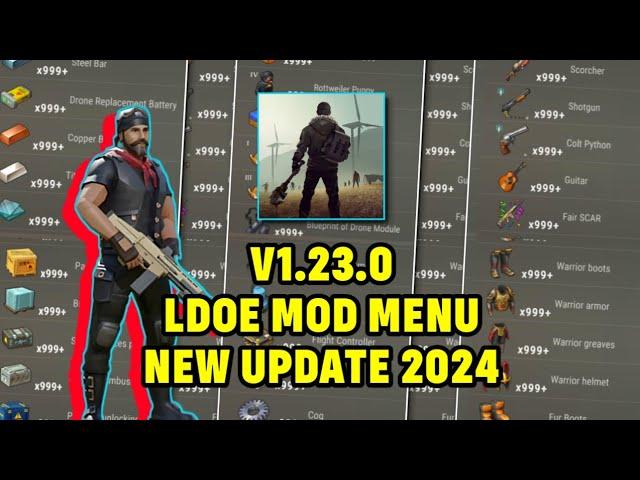 LAST DAY ON EARTH MOD MENU 1.23.0 MEGA MOD MENU UPDATE 2024 - LDOE MOD MENU APK