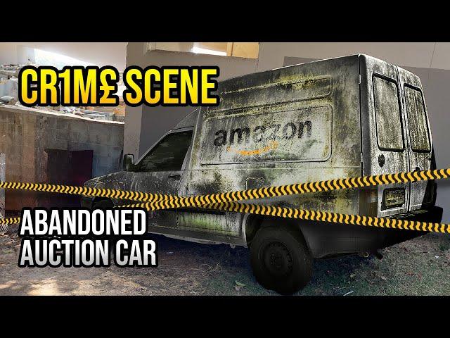 THIS ABANDONED AUCTION CAR IS A CRIM3 SCENE!