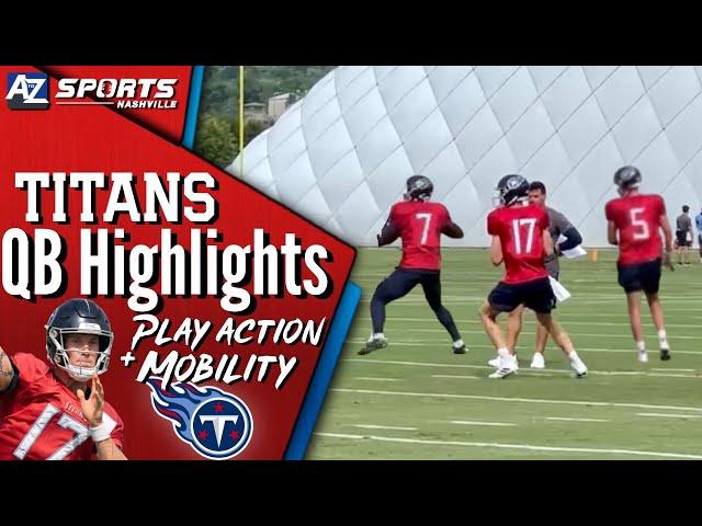 Titans Training Camp: QBs Drills