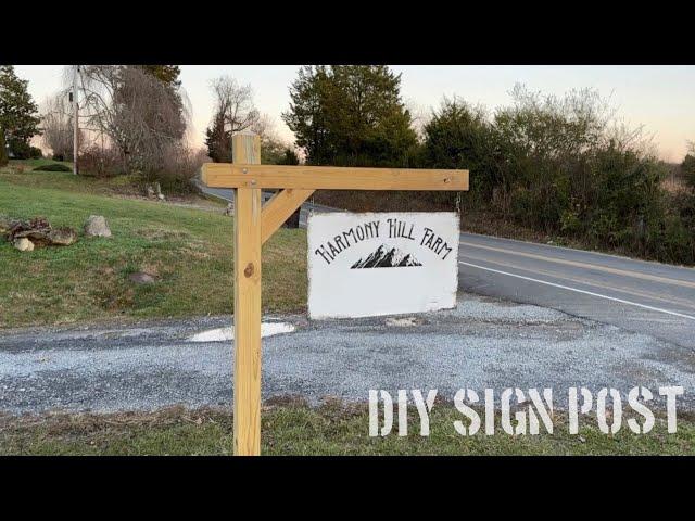 DIY Sign Post Build (Realtor/Address/mailbox)