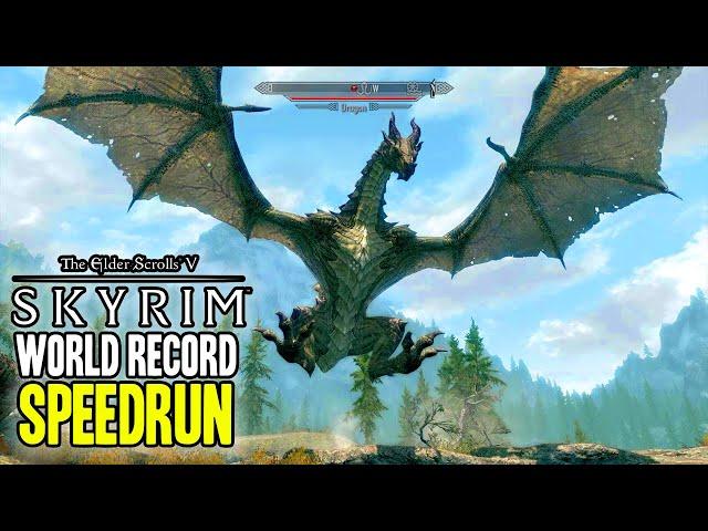 WORLD RECORD "SKYRIM" SPEEDRUN WILL BLOW YOUR MIND!!!