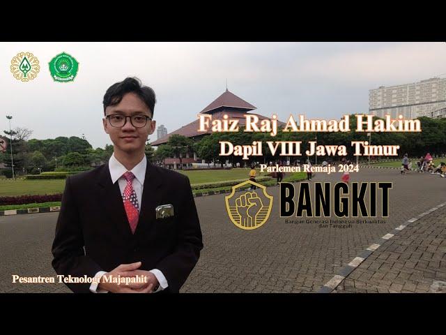 Caleg Parlemen Remaja 2024_Faiz Raj Ahmad Hakim_Dapil VIII Jawa Timur