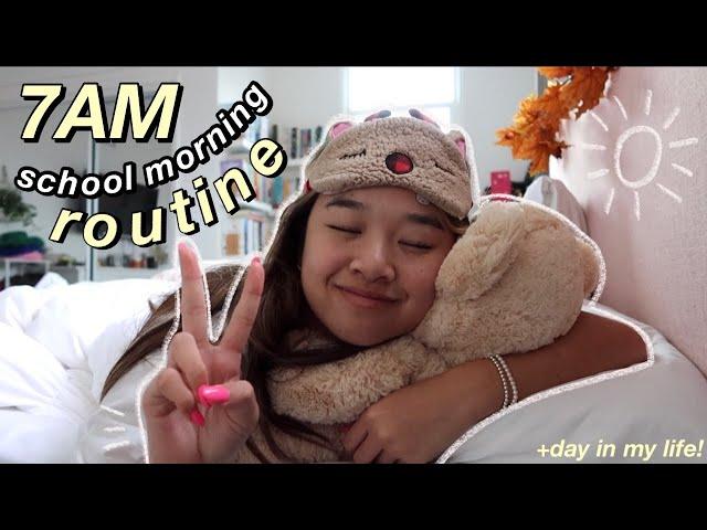 7AM SCHOOL MORNING ROUTINE *fall edition* | day in my life