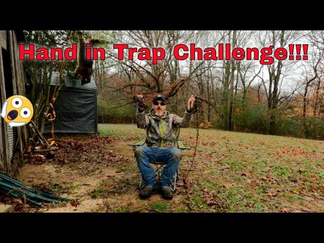 Hand In Trap Challenge!!! Who is next  #trapping #coyotes #kentucky