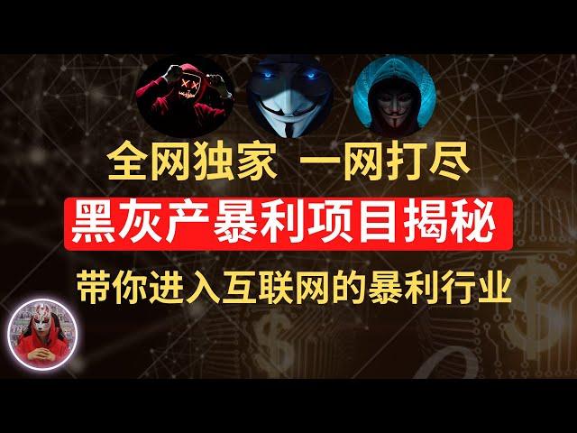 2024年最新灰产项目揭秘|带你了解黑产灰色产业赚钱项目到底多暴利？黑灰产赚钱项目深度解析|灰产项目赚钱2024