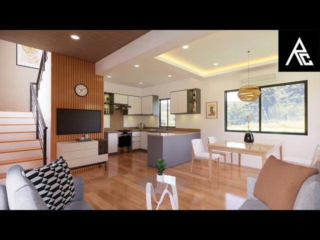 For 100sqm Lot: Aesthetic and Gorgeous 2-Bedroom 5x8m Tiny House Design Idea by Ar. Rassel Catapang