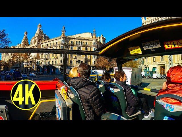 Barcelona Bus Turistic Red Route, Barcelona Vlog, Catalonia