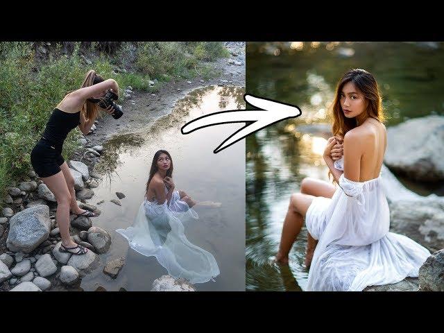 River PhotoShoot Behind The Scenes, How I Take Natural Light Portraits