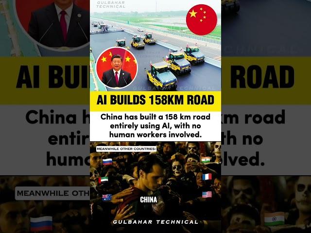 China’s 158 km AI Road Construction Shocks the World! 