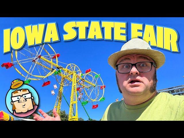 The Rare and Elusive Double Ferris Wheel at the Iowa State Fair!  Plus Ye Old Mill Dark Ride!