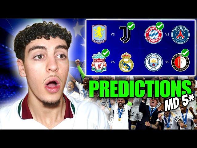 Champions League *MATCHDAY 5* League Phase Predictions!