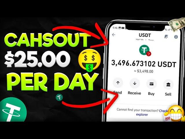 Cashout $25 USDT Coin Per Day (Real Time) ️ PROOF