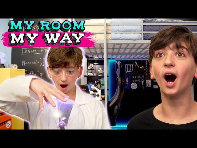 Robotics Whiz Kid Transforms His Room Into a SCIENCE LAB! | MY ROOM MY WAY