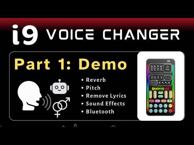 i9 Voice Changer PART 1: Features Demo -reverb, pitch, sound effects. Mandalorian #starwars #Cosplay