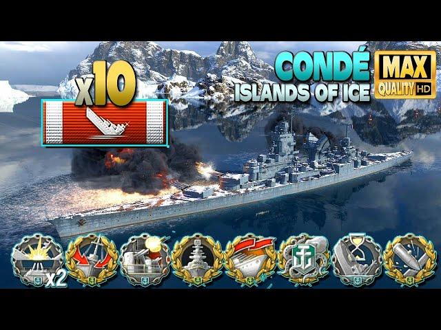 Cruiser Condé: Sensational 6k base XP game - World of Warships