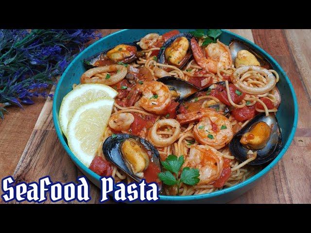 BEST SEAFOOD PASTA | QUICK AND EASY SEAFOOD PASTA RECIPE