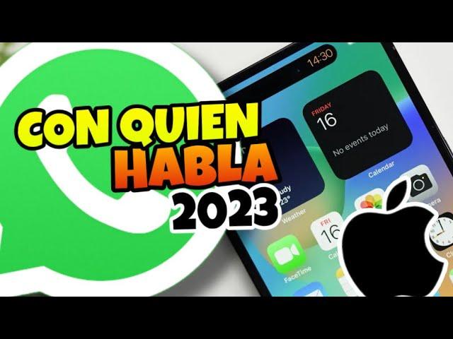  Como SABER con QUIEN HABLA en WHATSAPP en IPHONE  2023