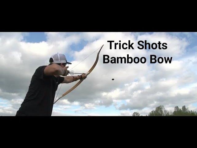 James Jean Trick Shots with bamboo horsebow