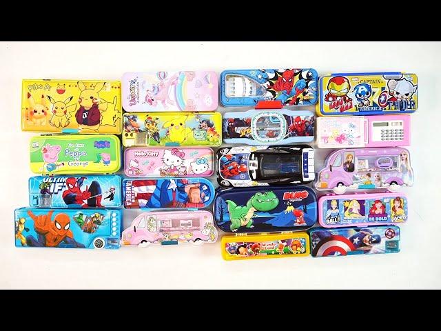 Unlimited stationery collection of Hello kitty, unicorn, Pikachu pencil box