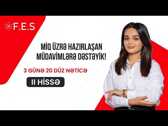 100 SUALLIQ SINAQ İLƏ PROQRAMI TAM TƏKRAR EDƏK | II HİSSƏ | FİDAN İSGƏNDƏROVA