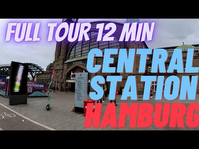 [4K]  Hamburg - GERMANY  - Hauptbahnhof (central railway station) *FULL TOUR* - Walking tour