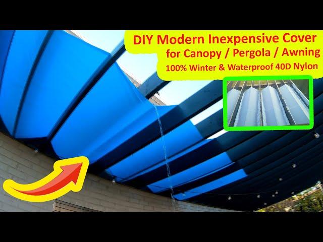 Waterproof DIY Patio Cover Roof / Pergola Cover / Canopy Cover - 9KM DWLIFE 40D Nylon