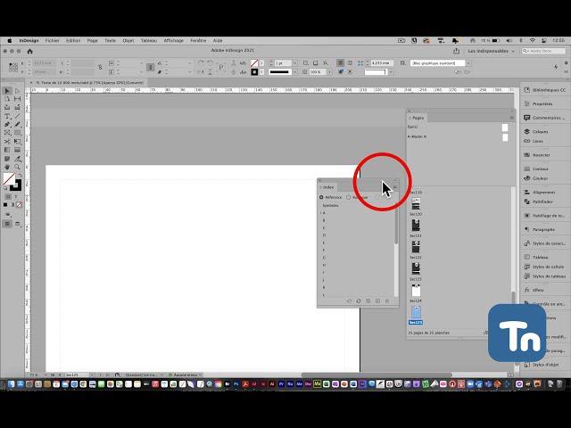 Adobe InDesign : Index et lexique de mots…