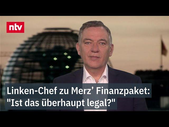 "Ist das überhaupt legal?" Linken-Chef zu Merz’ Finanzpaket